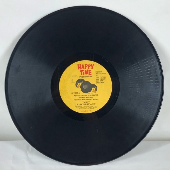 Happy Time Records Colorful Vinyl Album Huckleberry Finn & Tom Sawyer - Picture 4 of 7